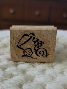 Sea Shells Wooden Rubber Stamp